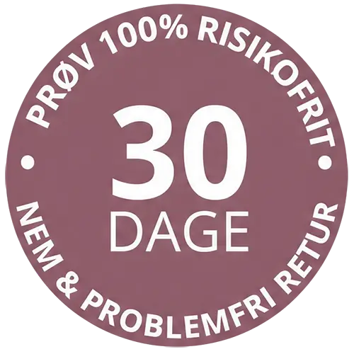 Prøv 100% risikofrit – 30 dages nem og problemfri retur